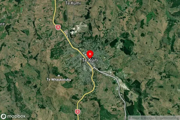 Te Kuiti, Waikato Satellite Map