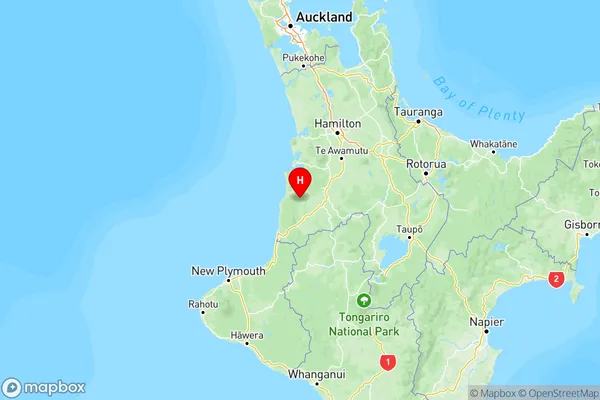 Waitanguru, Waikato Region Map