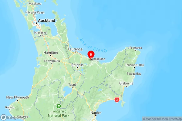 Awakaponga, Bay of Plenty Region Map