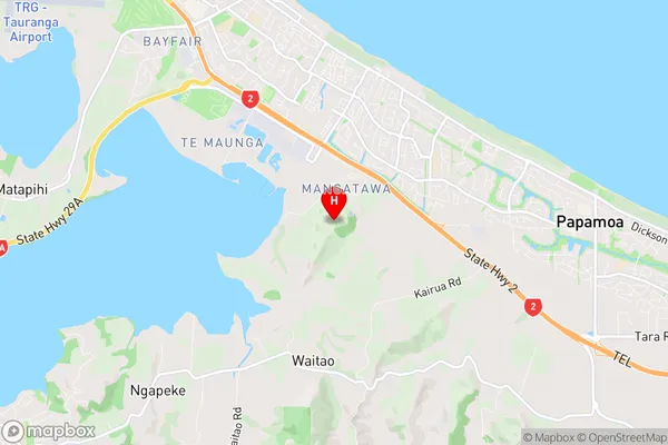 Kairua, Bay of Plenty Region Map