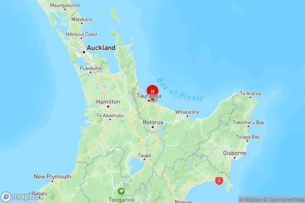 Kairua, Bay of Plenty Region Map