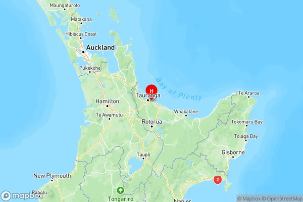 Kairua, Bay of Plenty Region Map