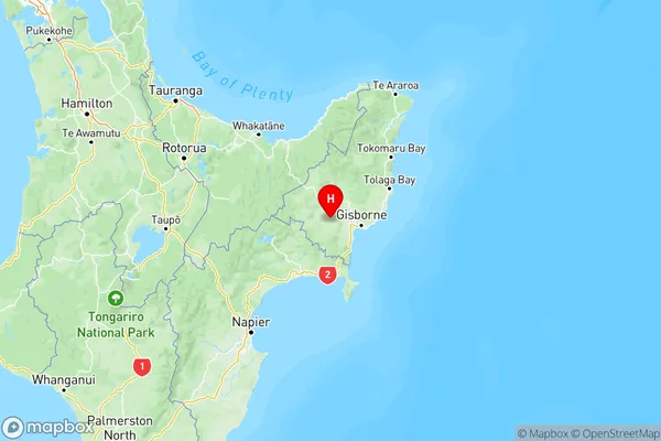 Pehiri, Gisborne Region Map