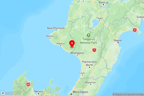 Mangawhio, Taranaki Region Map