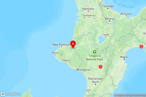 Matau, Taranaki Region Map