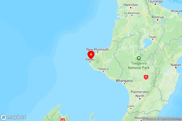 Parihaka Pa, Taranaki Region Map