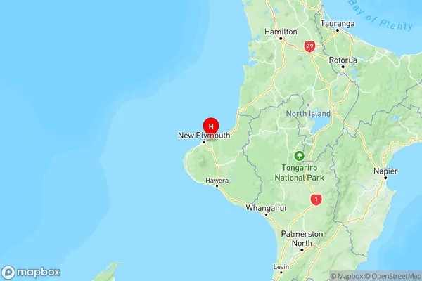 Sentry Hill, Taranaki Region Map