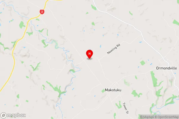 Makotuku, Manawatu-Wanganui Region Map