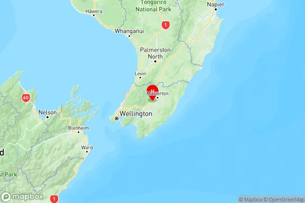 Clareville, Wellington Region Map