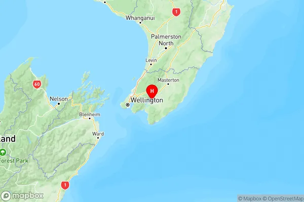 Kahutara, Wellington Region Map