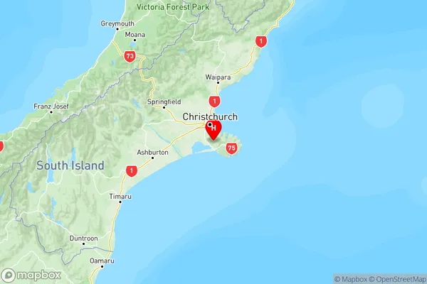 Ataahua, Canterbury Region Map