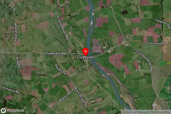 Clydevale, Otago Satellite Map