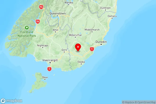 Clydevale, Otago Region Map