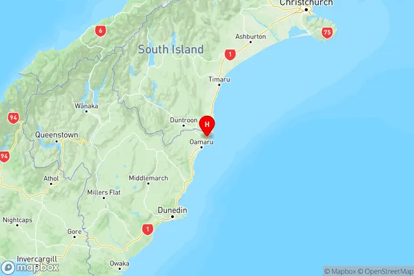 Hilderthorpe, Otago Region Map