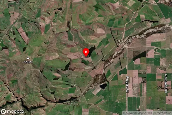 Kauru Hill, Otago Satellite Map