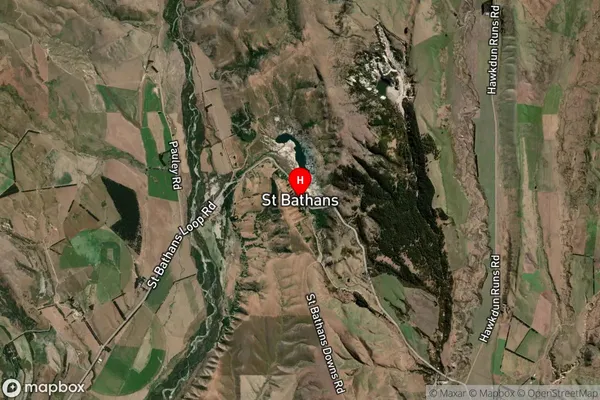 Saint Bathans, Otago Satellite Map