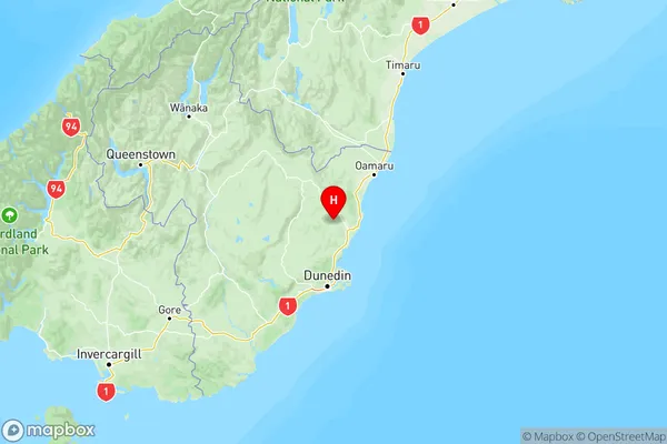 Stoneburn, Otago Region Map