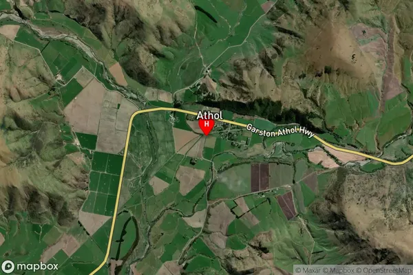 Athol, Southland Satellite Map