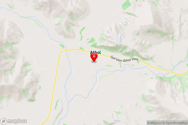 Athol, Southland Region Map