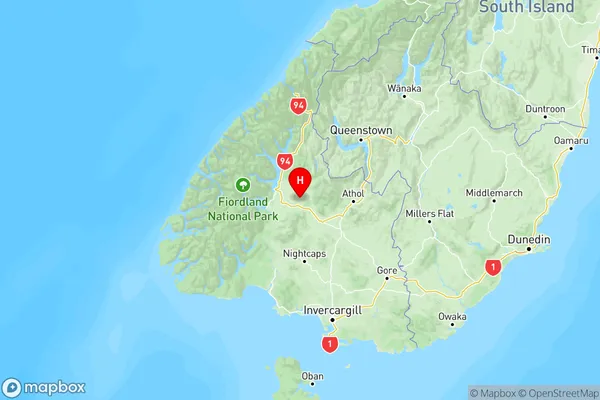 The Key, Southland Region Map