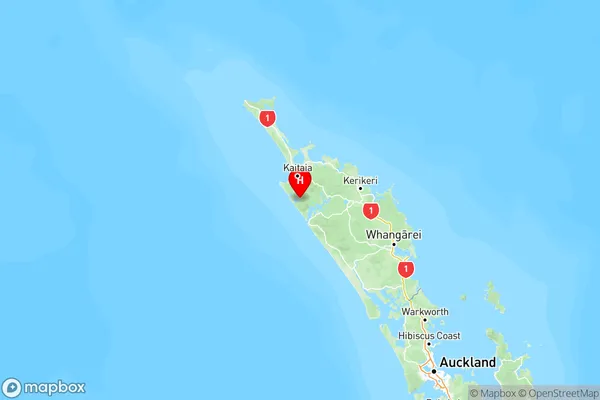 Broadwood, Northland Region Map