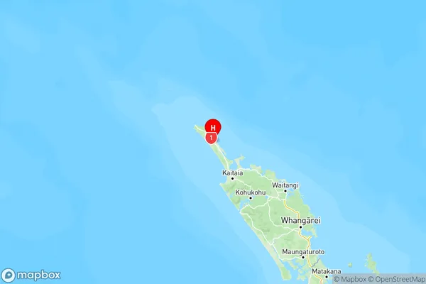 Te Kao, Northland Region Map