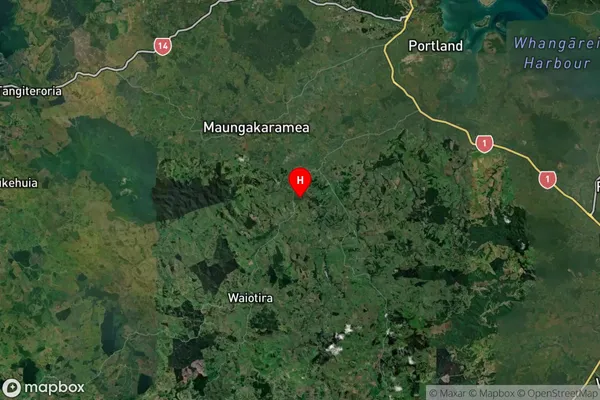 Waiotira, Northland Satellite Map