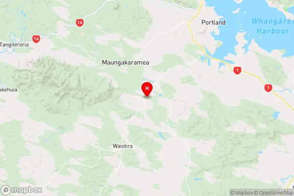 Waiotira, Northland Region Map