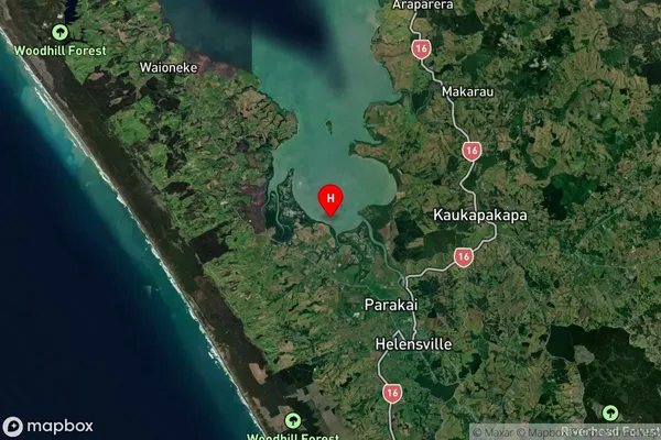 Helensville, Auckland Satellite Map