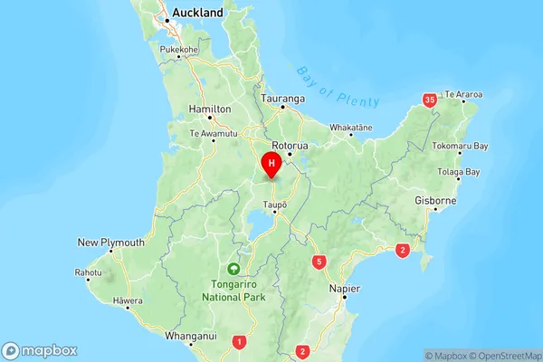 Atiamuri, Waikato Region Map