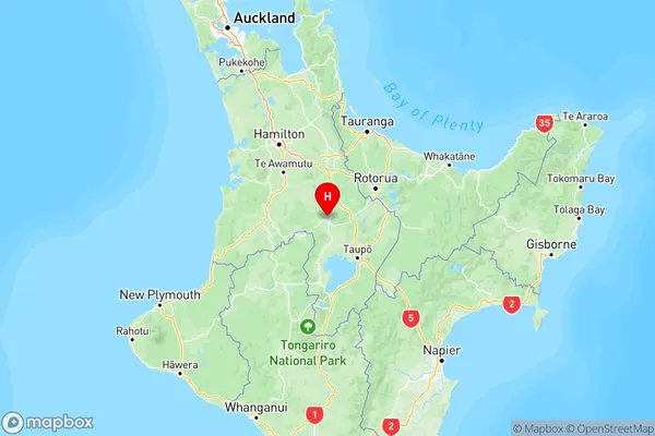 Mangakino, Waikato Region Map