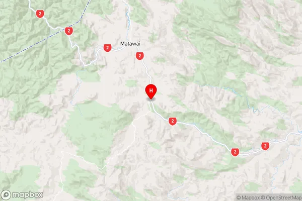 Matawai, Gisborne Region Map