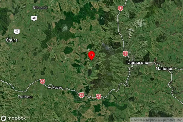 Taumarunui, Manawatu-Wanganui Satellite Map