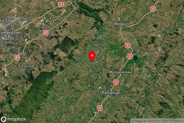 Pahiatua, Manawatu-Wanganui Satellite Map