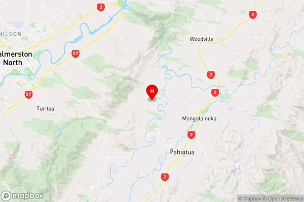 Pahiatua, Manawatu-Wanganui Region Map