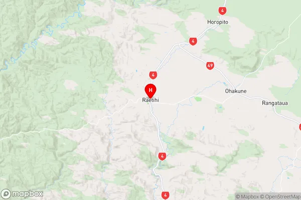 Raetihi, Manawatu-Wanganui Region Map