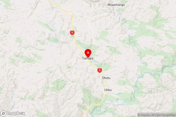 Taihape, Manawatu-Wanganui Region Map