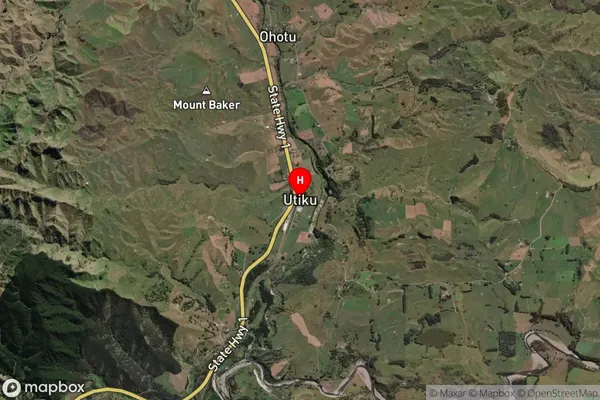 Utiku, Manawatu-Wanganui Satellite Map