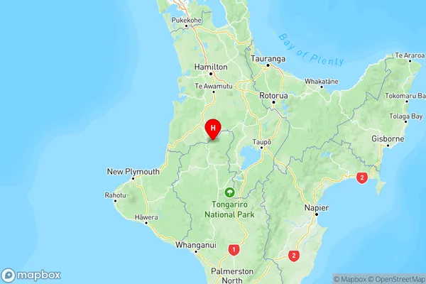 Waimiha, Manawatu-Wanganui Region Map