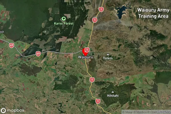 Waiouru, Manawatu-Wanganui Satellite Map