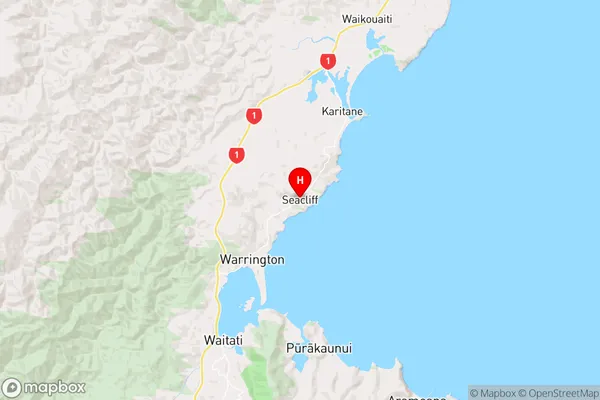 Waikouaiti, Otago Region Map