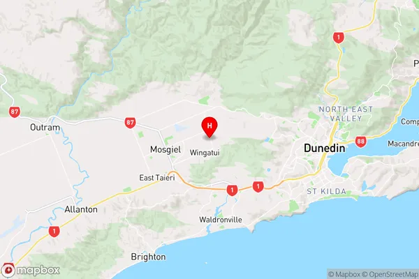 Mosgiel, Otago Region Map