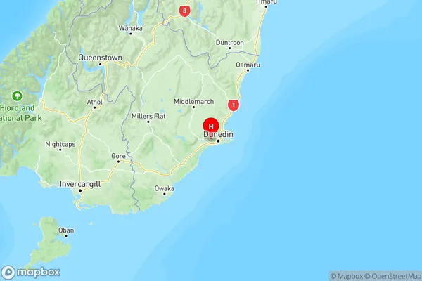 Mosgiel, Otago Region Map