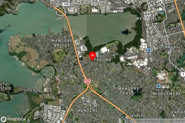 Favona, Auckland Satellite Map