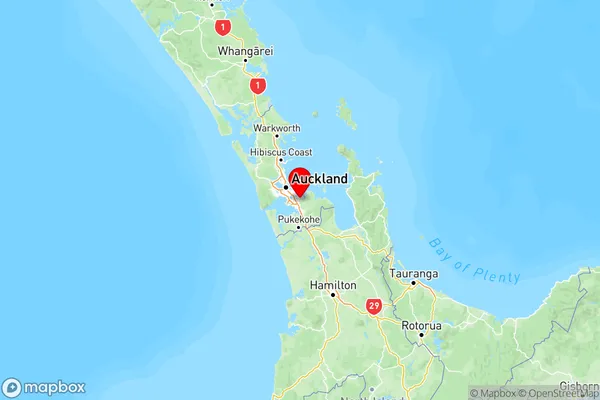 Flat Bush, Auckland Region Map