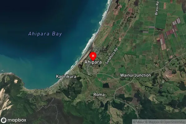 Ahipara, Northland Satellite Map