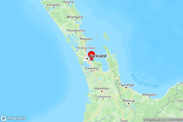 Golflands, Auckland Region Map