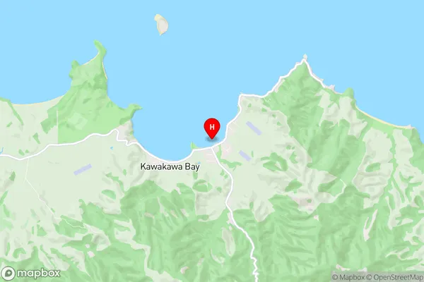 Kawakawa Bay, Auckland Region Map