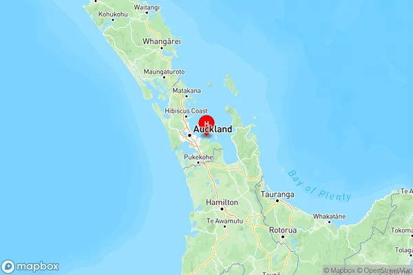 Maraetai, Auckland Region Map