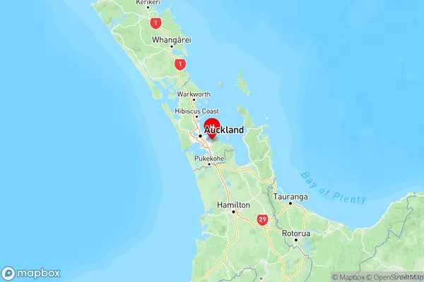 Shelly Park, Auckland Region Map